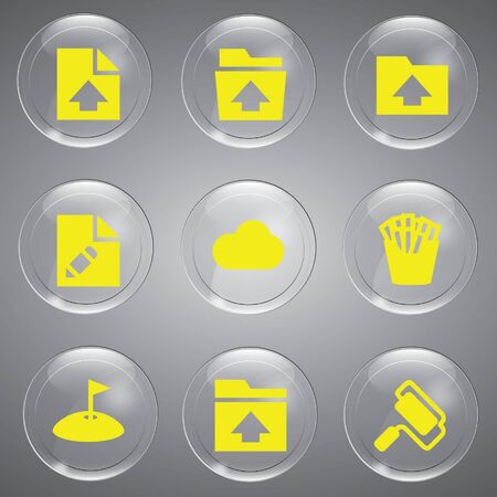 3d iconsのイラスト素材