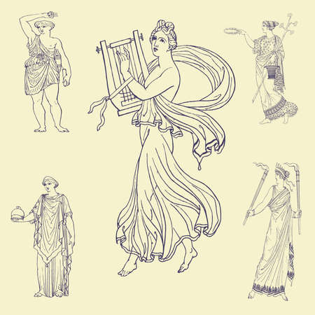 old vintage illustrationのイラスト素材