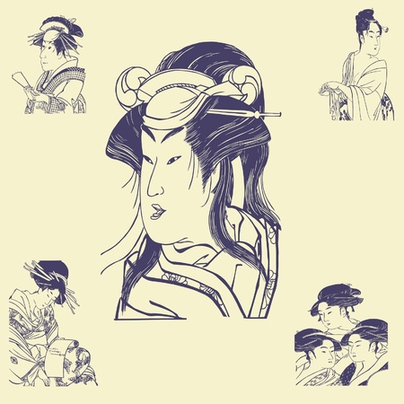 old vintage illustrationのイラスト素材