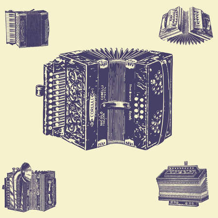 old vintage illustrationのイラスト素材
