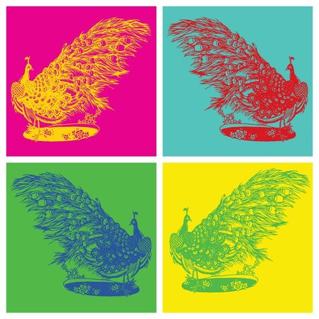 pop art background のイラスト素材