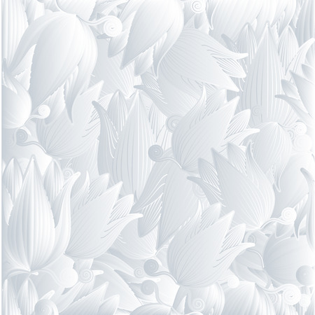 Abstract Background of Seamless Geometric White 3D Designのイラスト素材