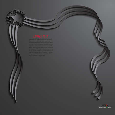 Background Abstract 3D Design illustrations Borders Element Blackのイラスト素材