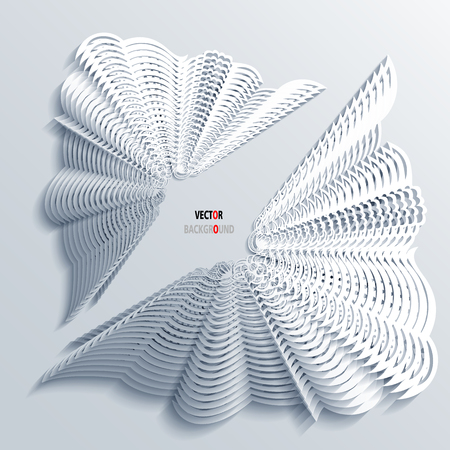 Background Abstract 3D Design of abstract flower vectorのイラスト素材