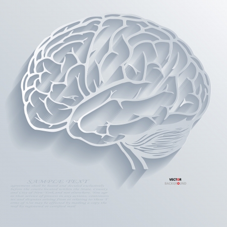 Brain Background Abstract 3D Design vectorのイラスト素材