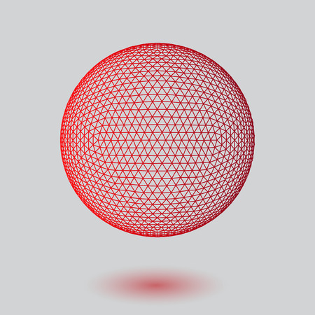 Geometric background 3d geometric abstract art geometric lines vector illustrationのイラスト素材