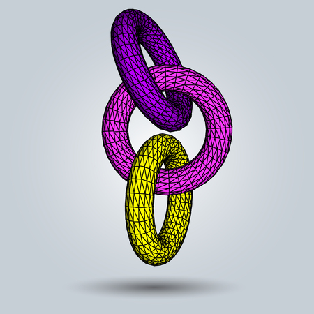 Geometric background 3d geometric abstract art geometric lines vector illustrationのイラスト素材