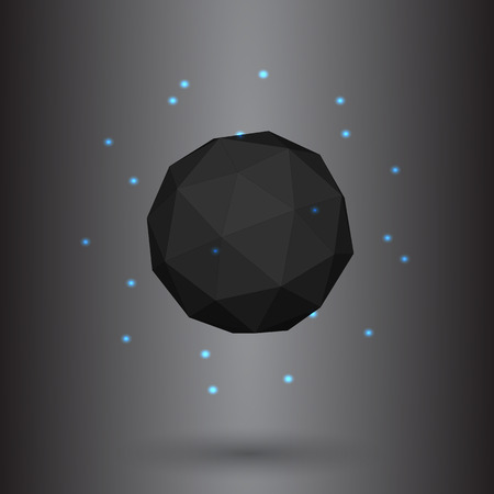 Geometric background 3d geometric abstract art geometric lines vector illustrationのイラスト素材