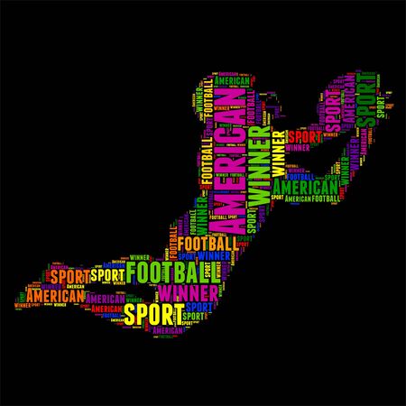 Typography word cloud colorful in Silhouetteのイラスト素材