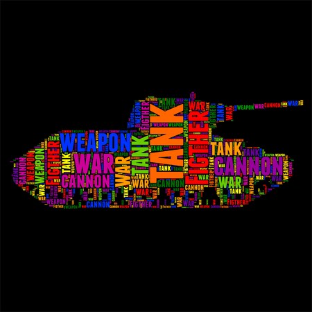 Typography word cloud colorful in Silhouetteのイラスト素材