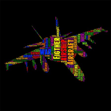 Typography word cloud colorful in Silhouetteのイラスト素材