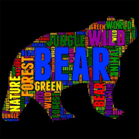 Typography word cloud colorful in Silhouetteのイラスト素材