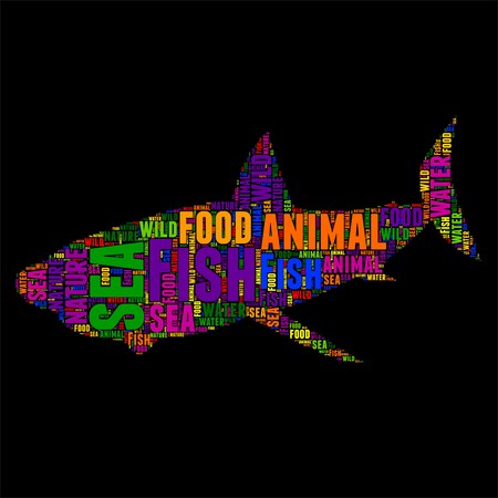 Typography word cloud colorful in Silhouetteのイラスト素材