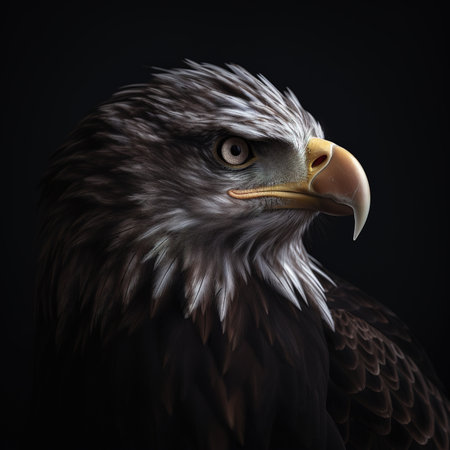Portrait of a Bald Eagle (Haliaeetus leucocephalus)の素材