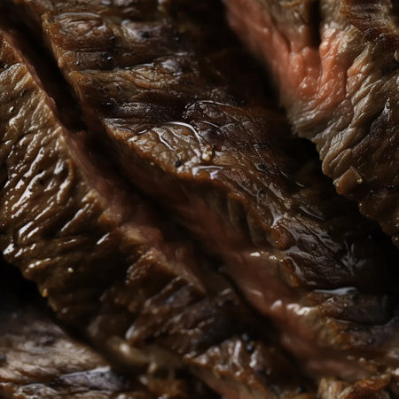 close up of a roast beef, can be used as a backgroundの素材