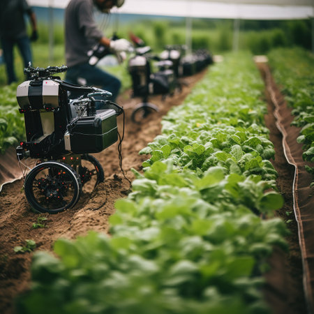 Farmer working in the vegetable garden. Selective focus. nature.の素材