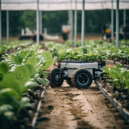 Hydroponic vegetable farm in Thailand. selective focus. nature.の素材