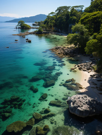 Beautiful seascape at koh larn island in thailandの素材