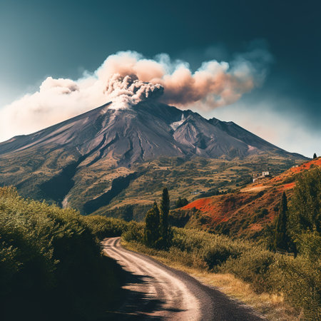 Volcano Etna in Sicily, Italy. Beautiful summer landscape.の素材