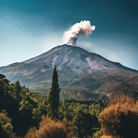 Volcano Etna in Sicily, Italy, Europe. Beautiful summer landscapeの素材