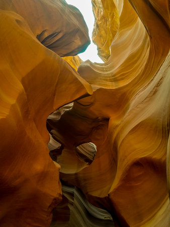 lower antelope canyon, arizona, usaの写真素材