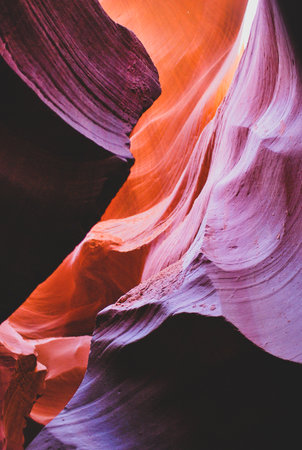 lower antelope canyon, arizona, usaの写真素材