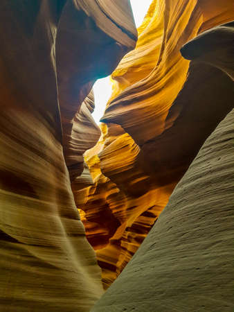 lower antelope canyon, arizona, usaの写真素材