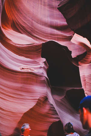 lower antelope canyon, arizona, usaの写真素材