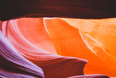 lower antelope canyon, arizona, usaの写真素材