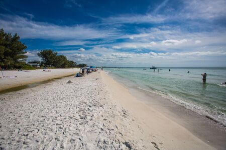 Florida Beach near Annamaria's Island, Gulf of Mexicoのeditorial素材
