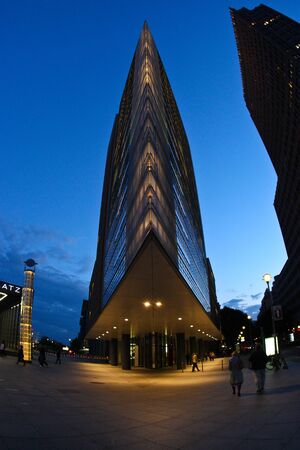 Modern building in downtown Berlinのeditorial素材