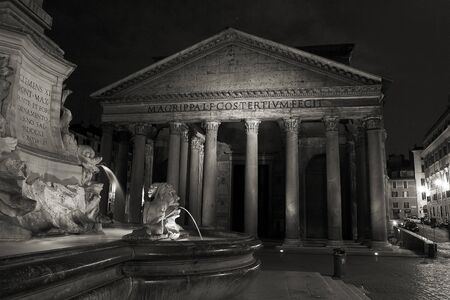 Famous Basilica is located in the center of Rome with obelisk in the first place b & wの写真素材