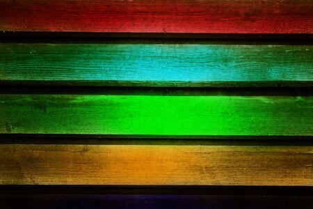 Picture of a colorful wooden wall
の写真素材