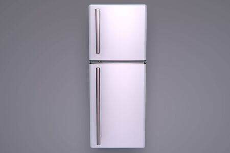 Illustration of a closed fridge - Front viewの写真素材