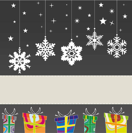 Merry christmas greeting cardのイラスト素材