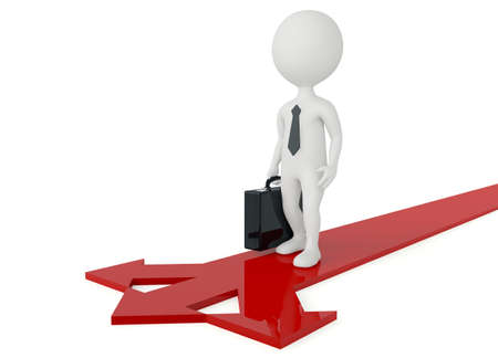 3d humanoid character choose your wayの写真素材