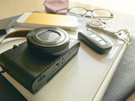 Travel Location Booking Destination Trip Adventure Concept-work toolの写真素材
