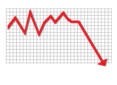 Red arrow graphik moving downのイラスト素材