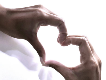 Two hand making heart shapeの素材