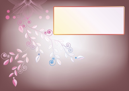 beautiful background with flowers のイラスト素材