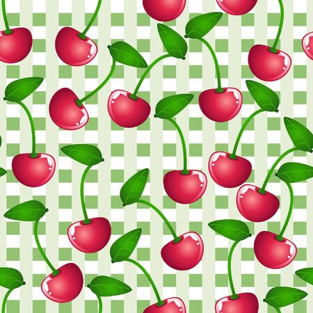 background with cherriesのイラスト素材