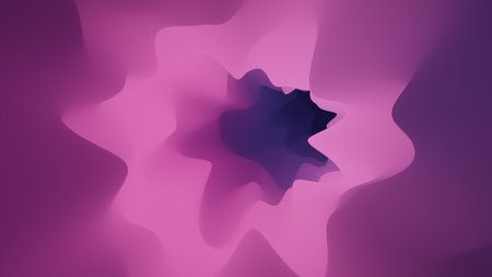 abstract minimalist background, gradient tunnel, free shape holeの写真素材