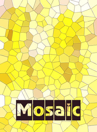 Mosaic background template with colored glass effect Free vectorsのイラスト素材