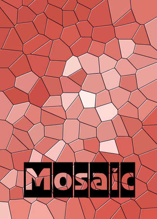 Mosaic background template with colored glass effect Free vectorsのイラスト素材