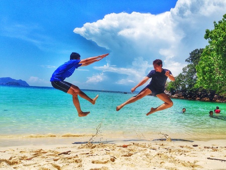 Fighting in the air .. 