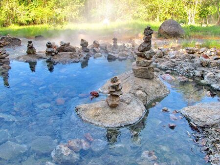 Garden of stones pebbleの写真素材