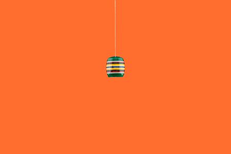 cup on orange background
