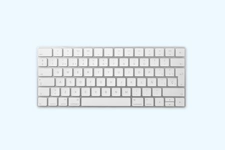 White keyboardの写真素材