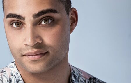 Handsome african american man portrait.