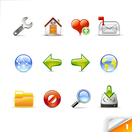 icon set 1  Webのイラスト素材